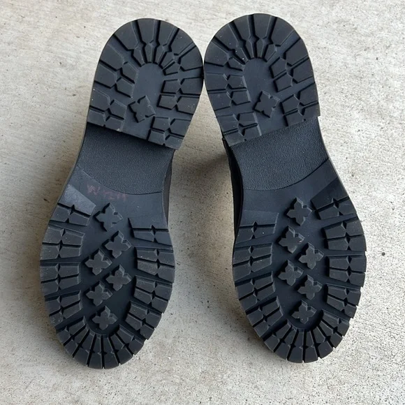 Steve Madden Womens Leopold Black Leather Round Toe Chelsea Boots Shoes Size 6 - Picture 5 of 5